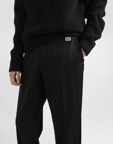 Nohavice Dolce & Gabbana Dolce & Gabbana Tailored Cotton Pants Čierna | GP0K3TFUFL3N0000, 3