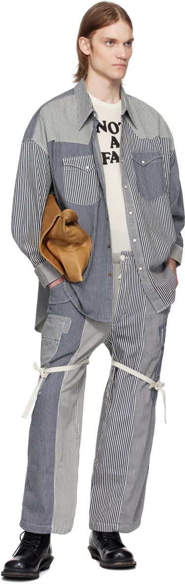 Košeľa R13 R13 Oversized Cowboy Shirt Modrá | R13MD028-D212A, 3