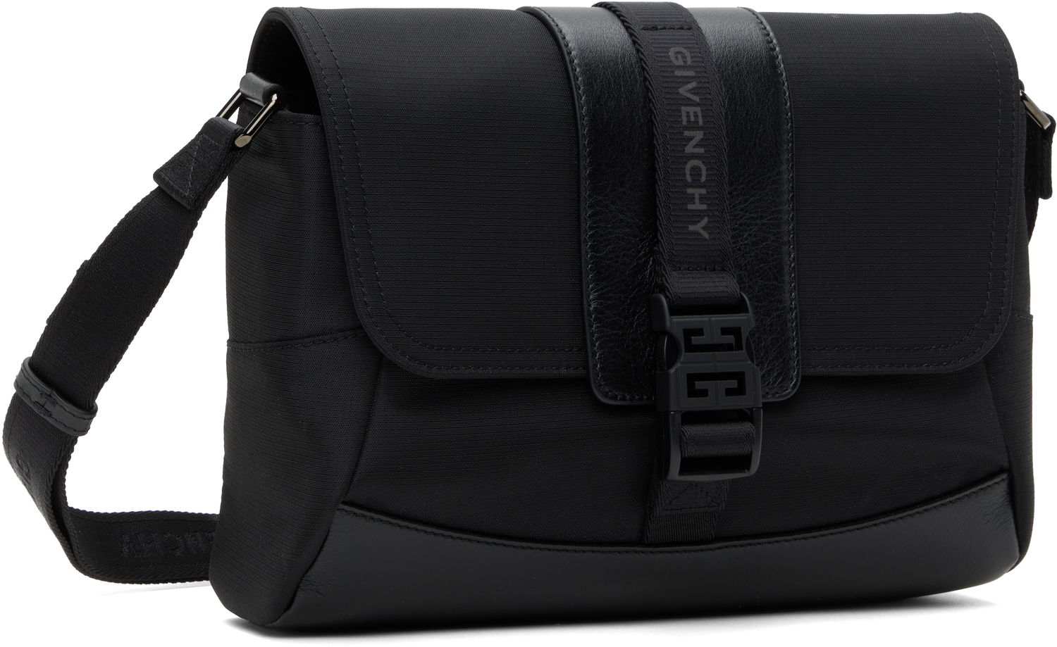 Taška cez rameno Givenchy Technical Canvas and Leather Small G-Trail Messenger Bag Čierna | BKU052K1X0001, 1