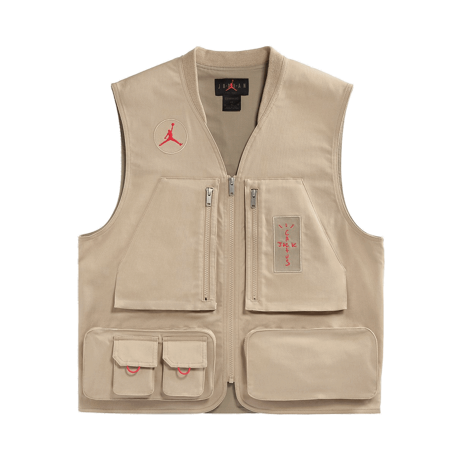 Vesta Cactus Jack by Travis Scott Jordan x Utility Vest Béžová | CW3169 201, 0