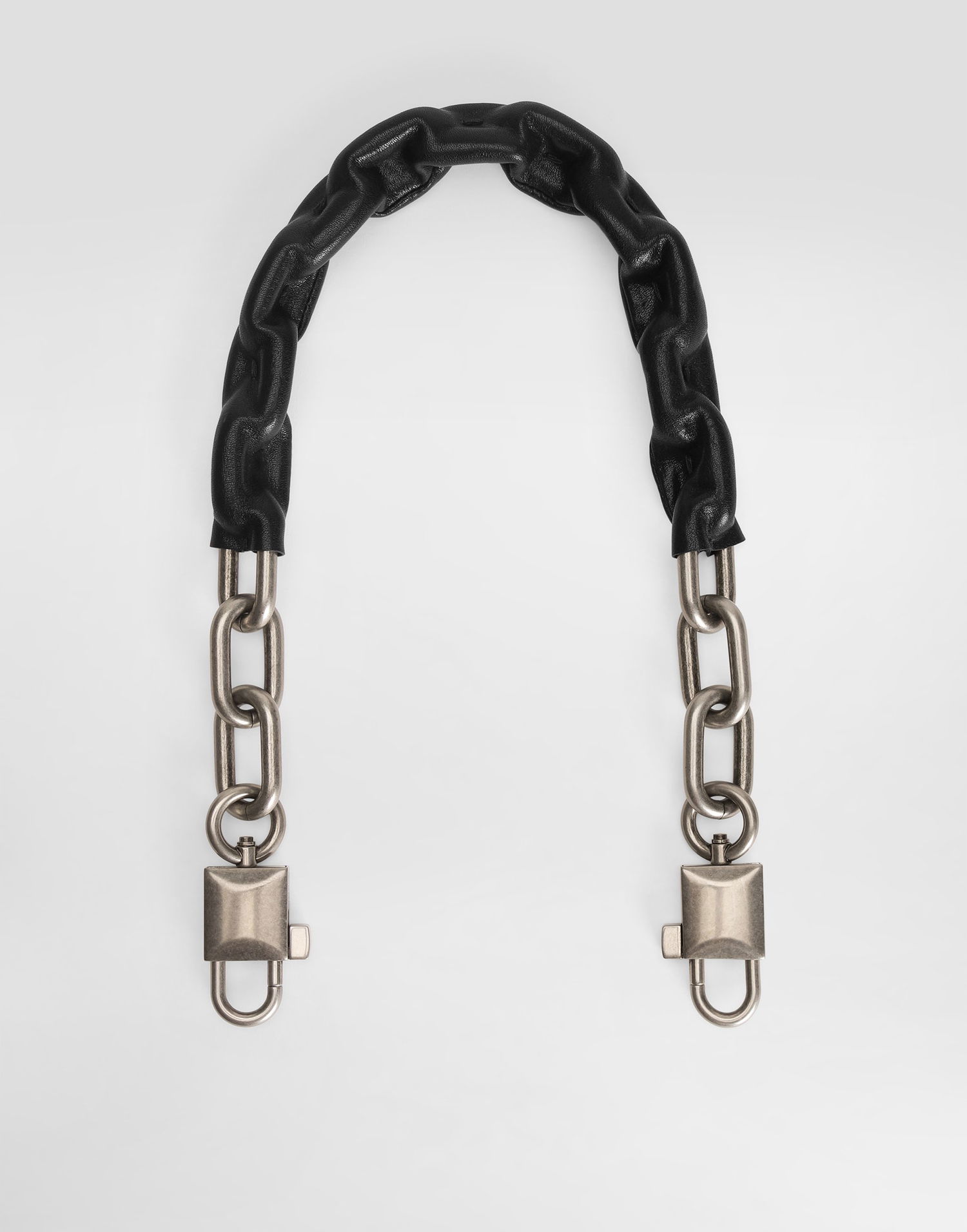 Batohy a tašky Dolce & Gabbana Leather Wrapped Chain Bag Strap Čierna | BI3429AW1188Z882, 0