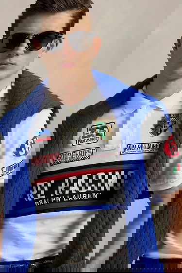 Polo tričko Polo by Ralph Lauren Polo Ralph Lauren RL Racing Graphic Short Sleeve Polo Shirt Biela | 710972334, 3
