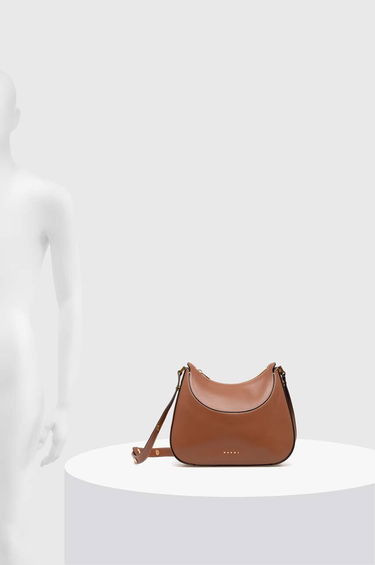 Taška cez rameno Marni Marni Hobo Bag Hnedá | BMMP0102U0.LV589, 5