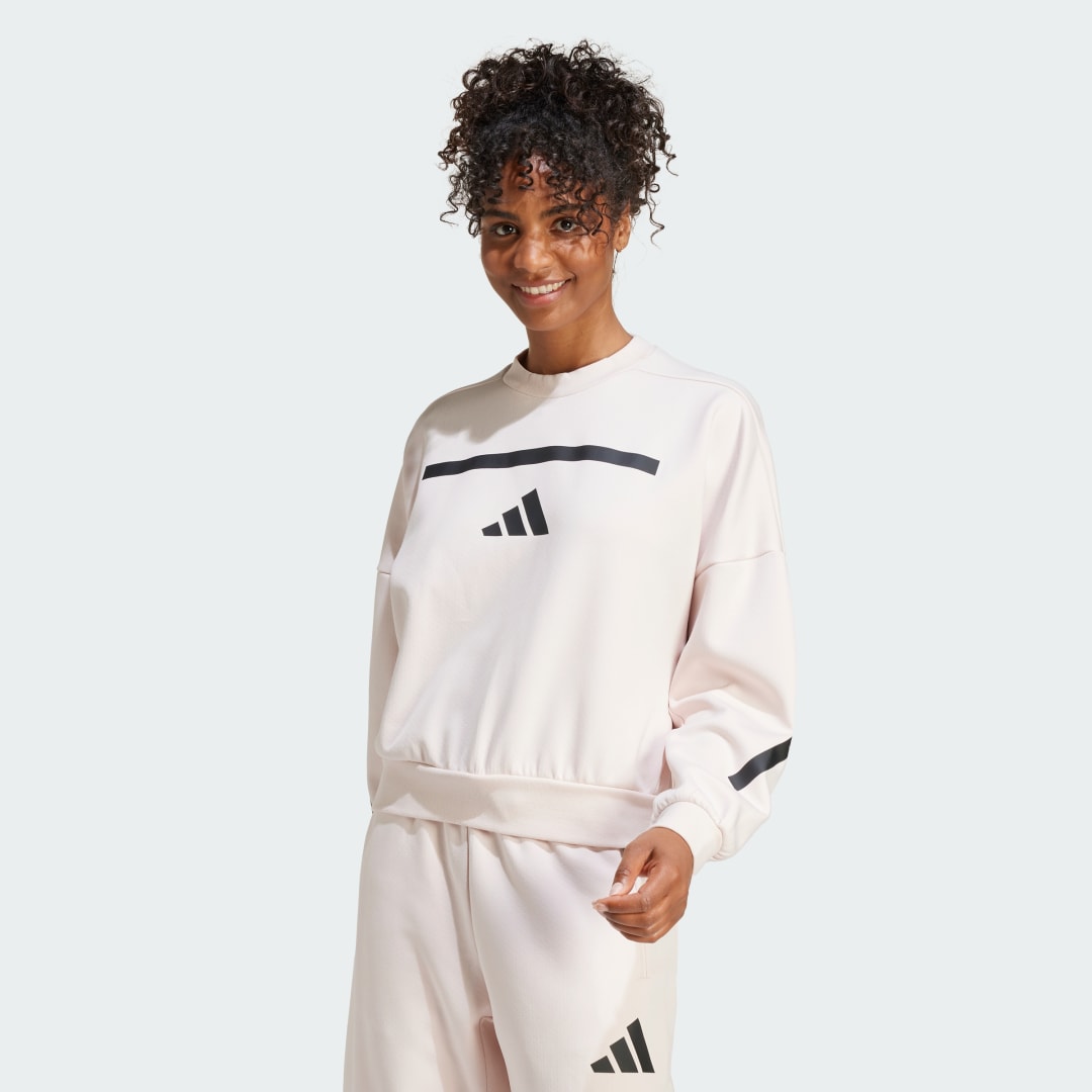Mikina adidas Performance Z.N.E. Sweatshirt Ružová | JF4783, 0
