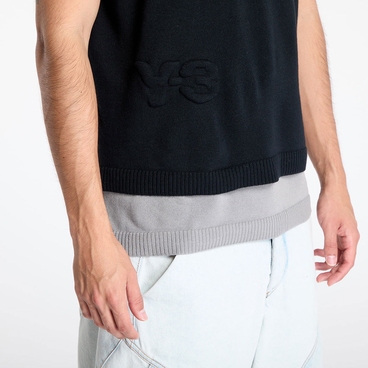 Vesta Y-3 Y-3 Logo Knit Vest Čierna | JX7334, 1