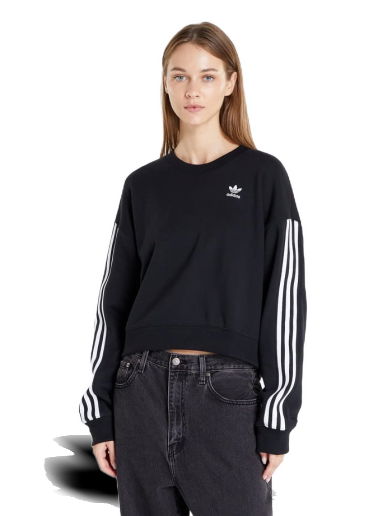 Mikina adidas Originals Sweatshirt 3-stripes Čierna | HC2064