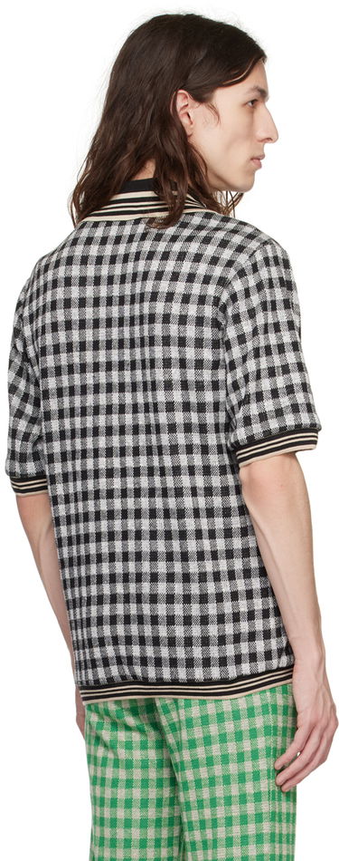 Polo tričko Anna Sui Anna Sui Checked Polo Čierna | M1023K20, 2