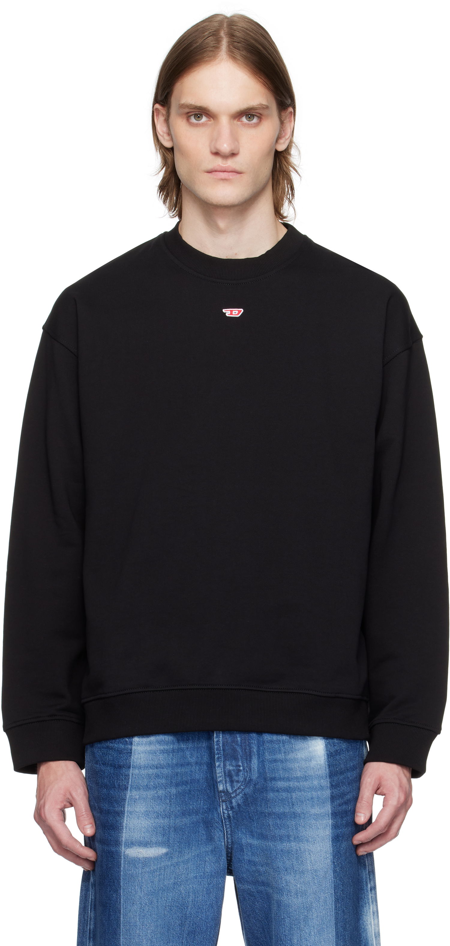 Mikina Diesel S-Boxt-Div Sweatshirt Čierna | A14903-0GEAD-9XX, 0