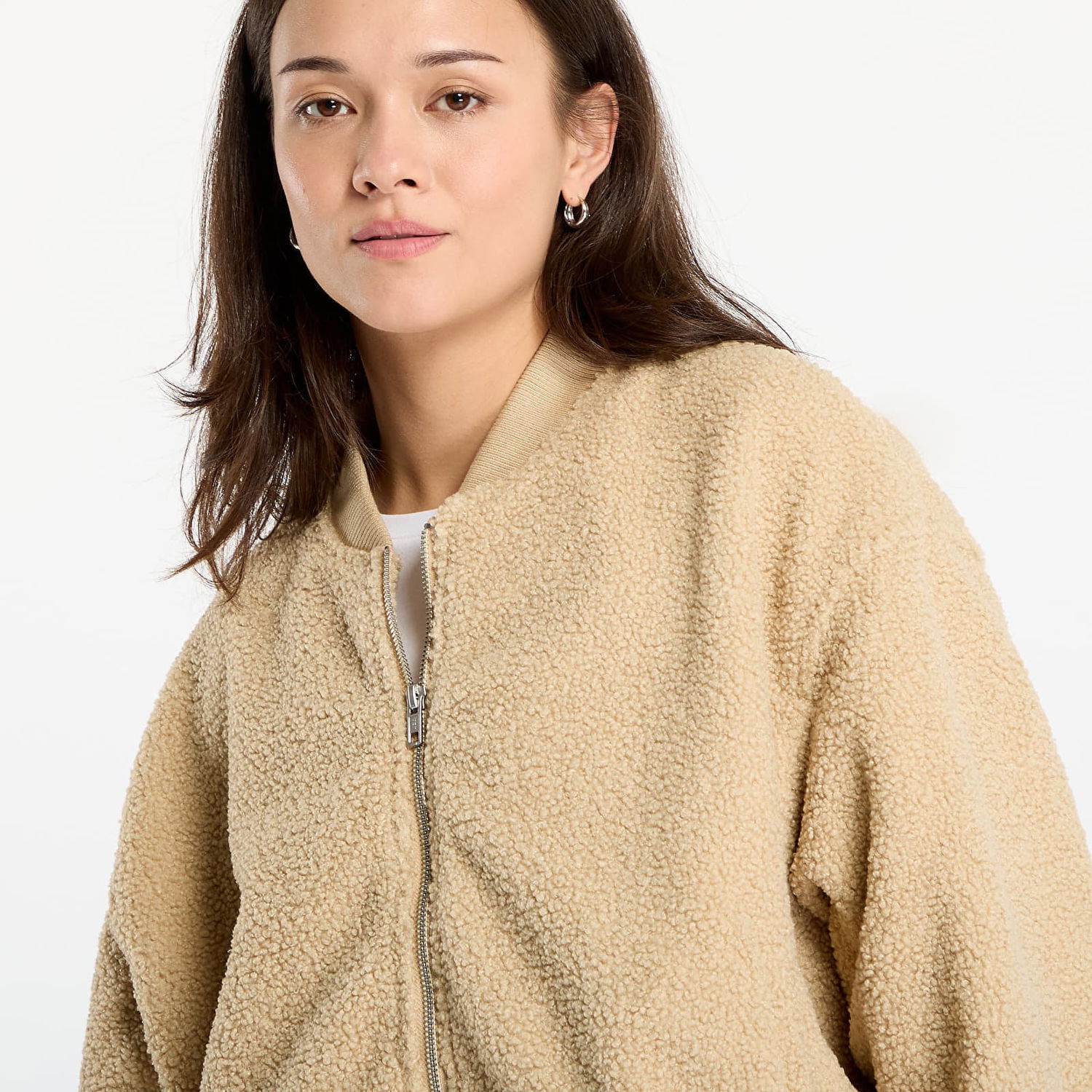 Bomber bunda Urban Classics Union Structured Bomber Jacket Béžová | TB8108-03738, 1