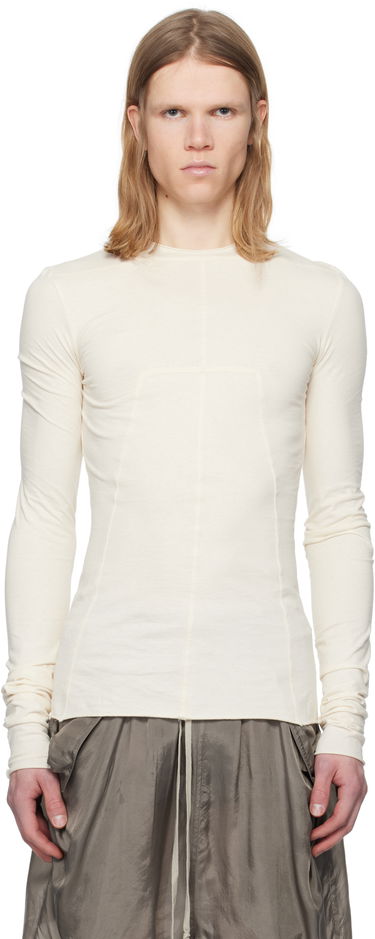 Tričko Rick Owens Rick Owens Hollywood Classic Long Sleeve T-Shirt Biela | RU01E5271 JNC, 0