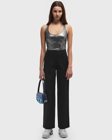 Nohavice ØLÅF Pinstripe Barrel Leg Pant L Čierna | W190402, 1