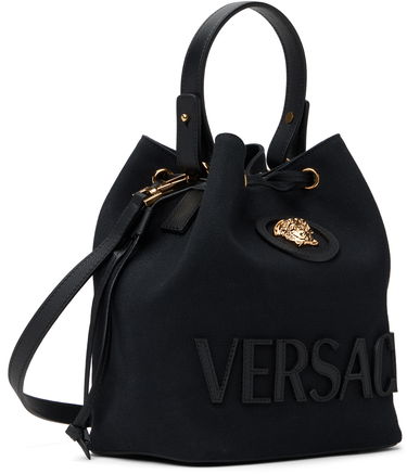 Kabelka Versace Versace 'La Medusa' Canvas Bucket Bag Čierna | 1018297_1A13868_1B00V, 1