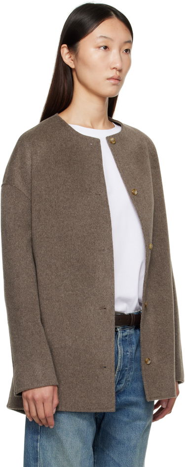 Kabáty Loulou de Saison Loulou de Saison Dunne Wool Short Coat Šedá | DUNNE, 4