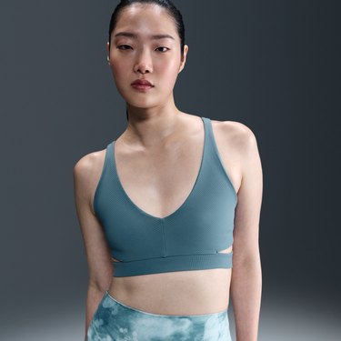 Podprsenka Nike Nike Zenvy Light-Support Ribbed Sports Bra Zelené | HF5378-006, 4