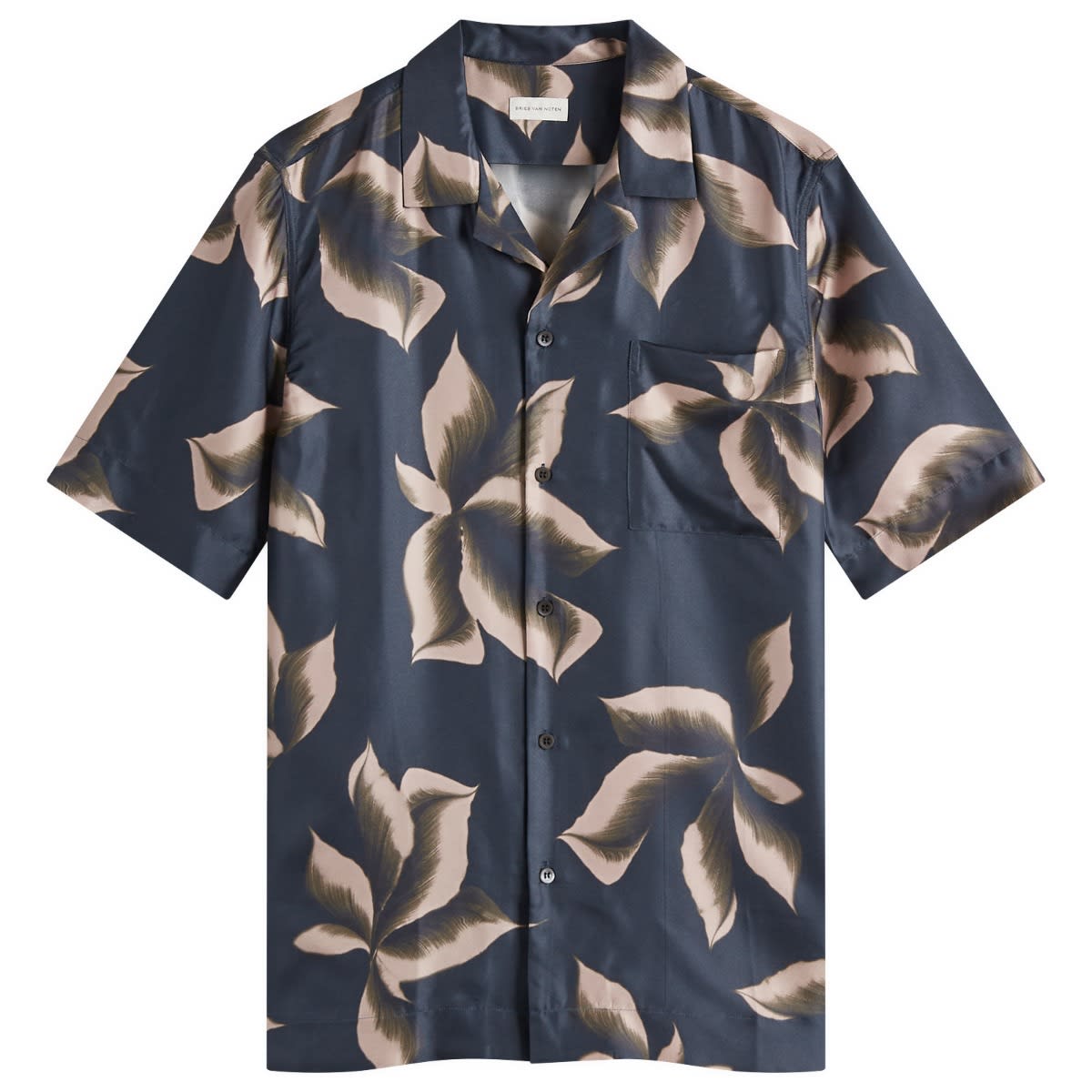 Košeľa Dries Van Noten Dries Van Noten Carltone Silk Vacation Shirt Modrá | 251-020742-1024-559, 1