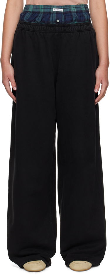 Tepláky Acne Studios Acne Studios Layered Sweatpants Čierna | AK0914-, 0