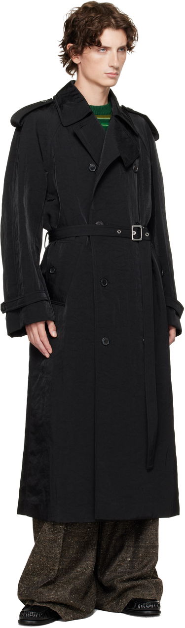 Trenčkot JW Anderson JW Anderson Double-Breasted Trench Coat Čierna | CO0338-PG1818, 3