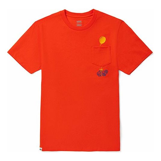Tričko Vans Short Sleeve T-Shirt With Pocket Červená | VN0A5F2E9D2