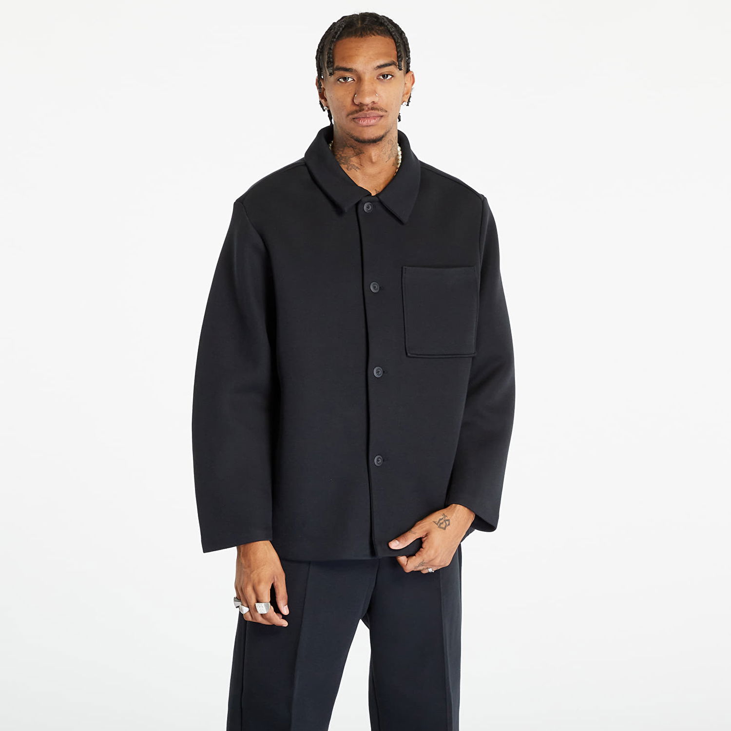 Bunda Nike Sportswear Tech Fleece Reimagined Oversized Shacket Čierna | FB8167-010, 0