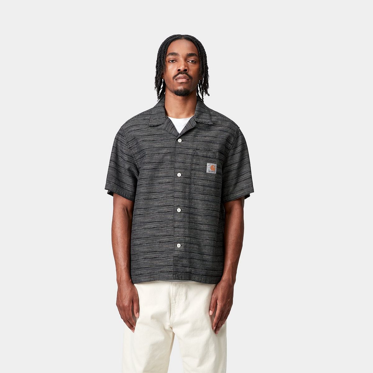 Košeľa Carhartt WIP Carhartt WIP Gellar Short Sleeve Shirt Čierna | I035569_2, 0