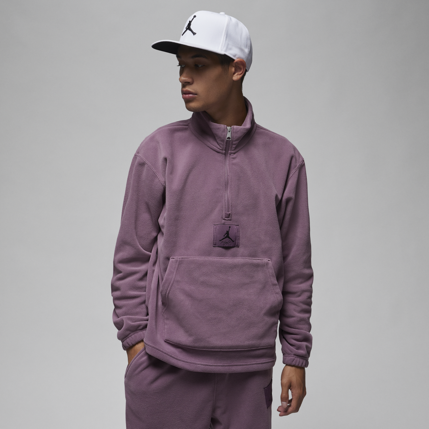 Mikina Jordan Essentials Winterized Fleece Half-Zip Fialová | FD7863-508, 0