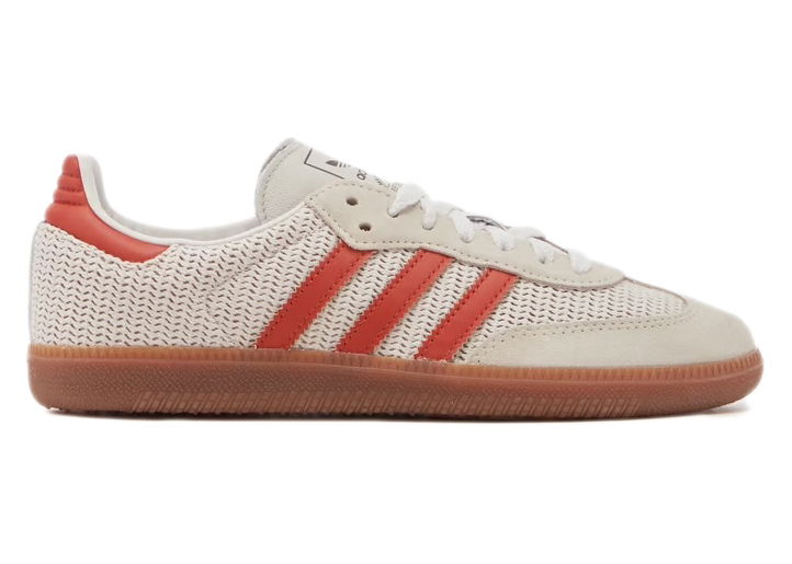 Tenisky a topánky adidas Originals Samba OG Crystal White Preloved Red Biela | IG1380, 0