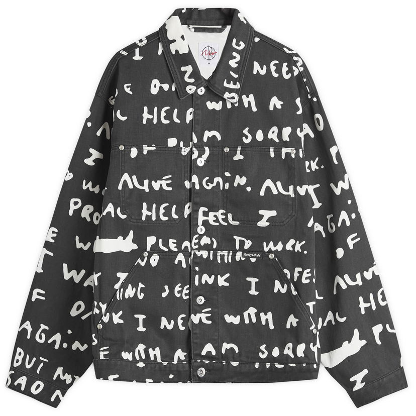 Bunda Polar Skate Co. Sad Notes Patrik Jacket Čierna | PSC-F24-14