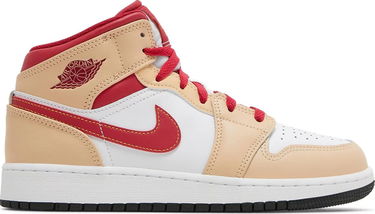 Tenisky a topánky Jordan Air Jordan 1 Mid "White Onyx Light Curry" GS Oranžová | 554725-201, 0