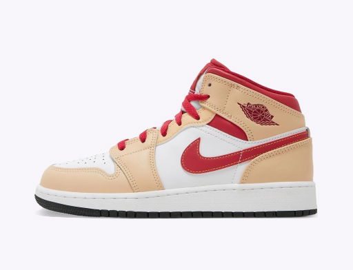 Tenisky a topánky Jordan Air Jordan 1 Mid "White Onyx Light Curry" GS Oranžová | 554725-201