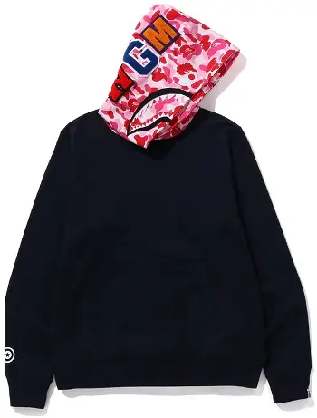 BAPE ABC Camo Shark Pullover Hoodie Navy Velikost: S 0ZXSWM114006L-NVY