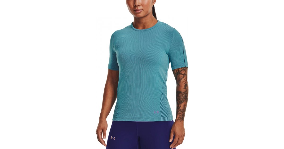 Tričko Under Armour Rush Seamless Tee Tyrkysová | 1373929-433, 1