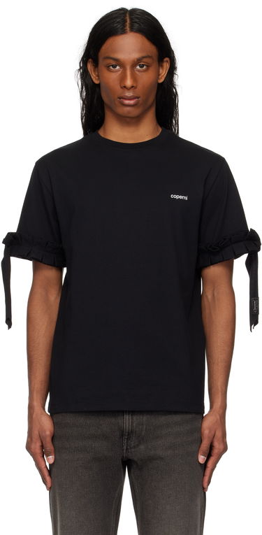 Tričko Coperni Coperni Ruffle Logo Boxy T-Shirt Čierna | COPJS133F5028MEN, 0