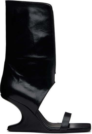 Tenisky a topánky Rick Owens Rick Owens Hollywood Winged Cantilever Heeled Sandals Čierna | RP01E7853 LGT, 0