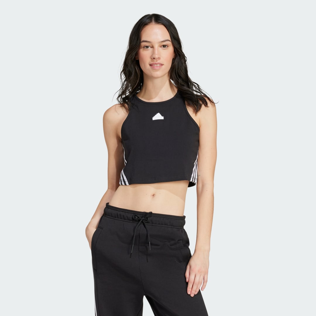 Crop Top adidas Performance Sportswear Future Icons 3-Stripes Tank Top Čierna | IP1572, 0