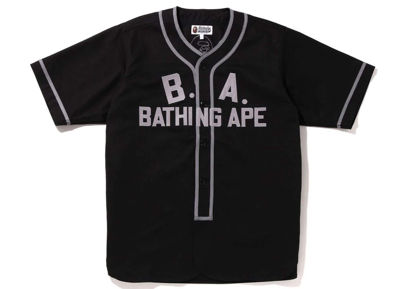 Košeľa BAPE Baseball Shirt Čierna | 1I30-132-004, 0