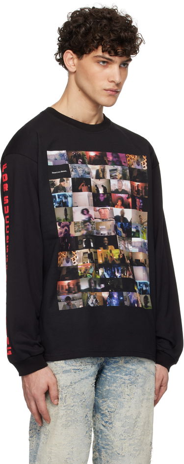 Tričko Diesel Photo Collage Long Sleeve T-Shirt Čierna | A16491-0AKAK-9XX, 1