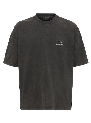 Tričko Balenciaga B Medium Fit T-shirt Zelené | 612966TLV991070
