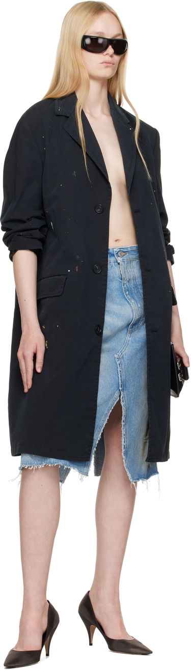 Sukňa Maison Margiela MM6 Maison Margiela Distressed Denim Midi Skirt Modrá | S62MI0034 M30018, 3