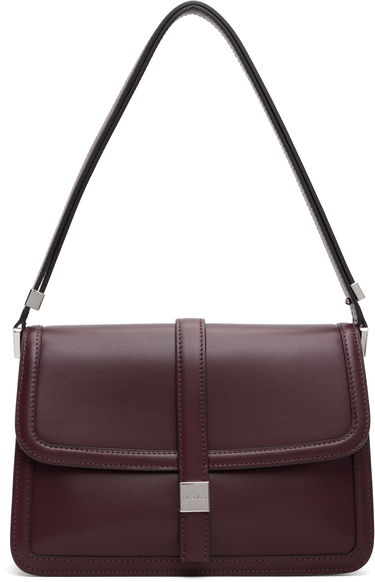 Taška cez rameno Max Mara Bianca Leather Shoulder Bag Vínová | 2524516172600, 0