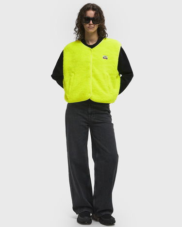Vesta American Vintage American Vintage HOKTOWN Fleece Vest Žltá | HOK16BE25-JAUNE-FLUO, 1