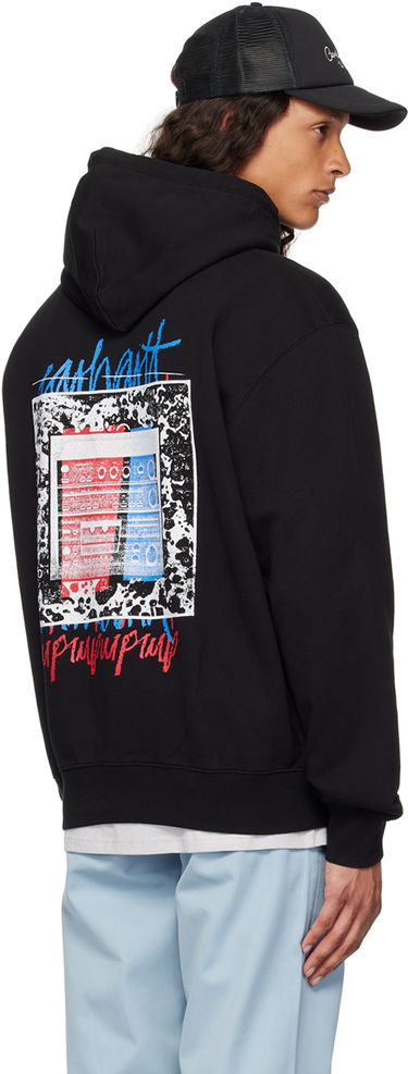 Mikina Carhartt WIP Stereo Script Black Hoodie Čierna | I033624, 2