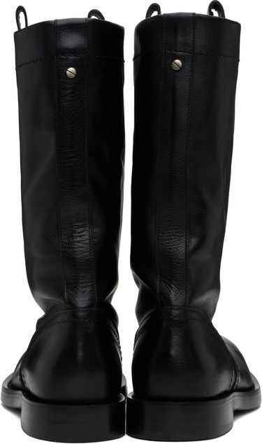 Pláštenka Ann Demeulemeester Ann Demeulemeester Bente Leather Boots Čierna | 2510-M-C32-LT157-099, 1