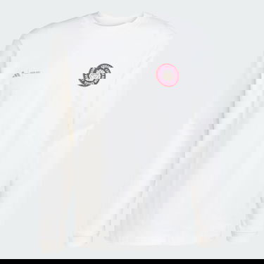 Tričko adidas Performance MOON BOOT Long-Sleeve Graphic Top Biela | JM8917, 0