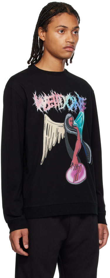 Mikina We11done We11done Graphic Print Sweatshirt Čierna | WD-TS3-23-785-U-BK, 1