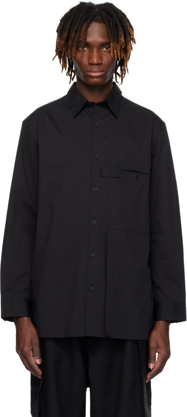 Košeľa Y-3 Y-3 Pleated Pocket Shirt Čierna | JI7082, 0
