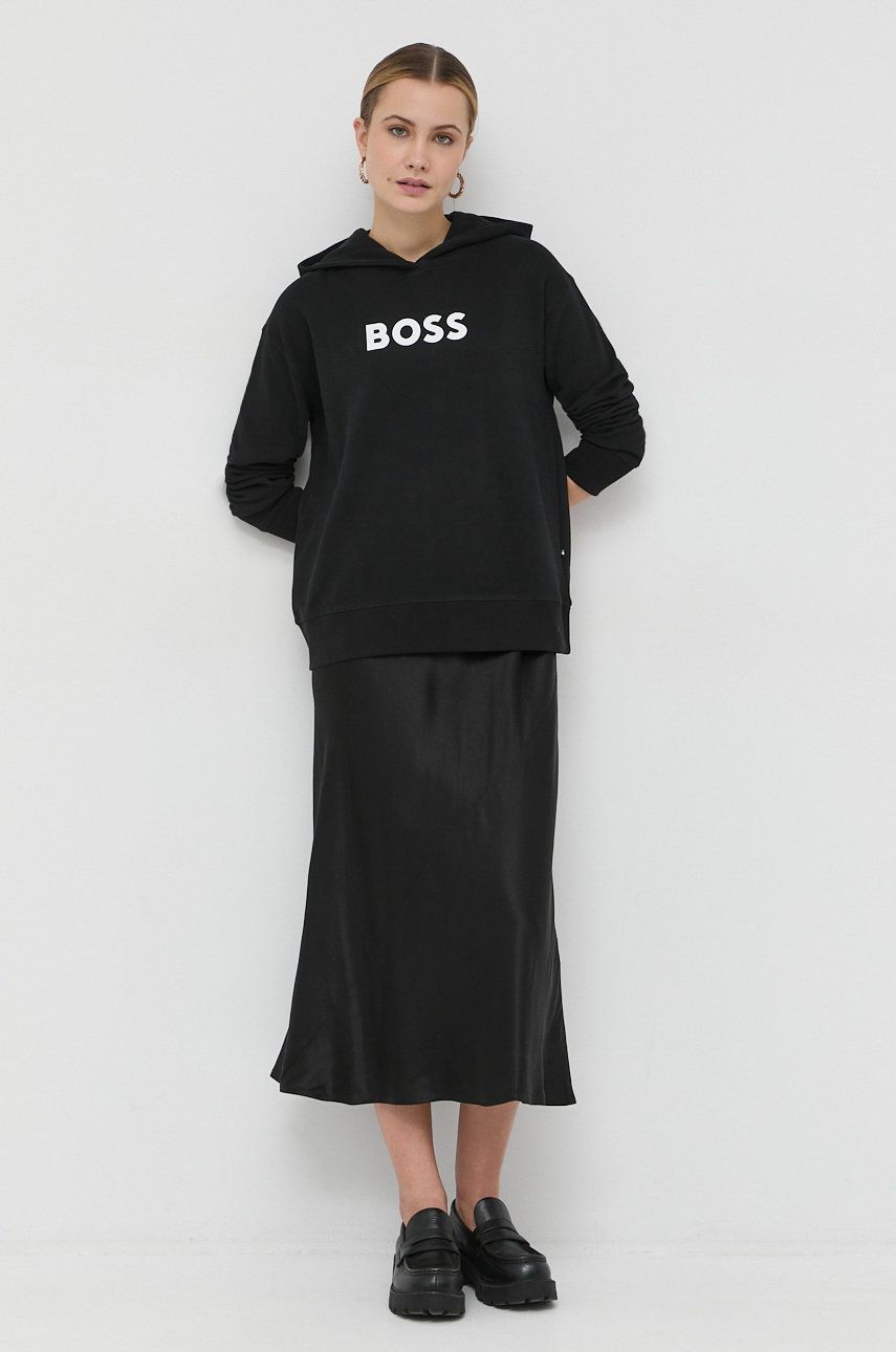 Mikina BOSS Hoodie Čierna | 50468367, 0