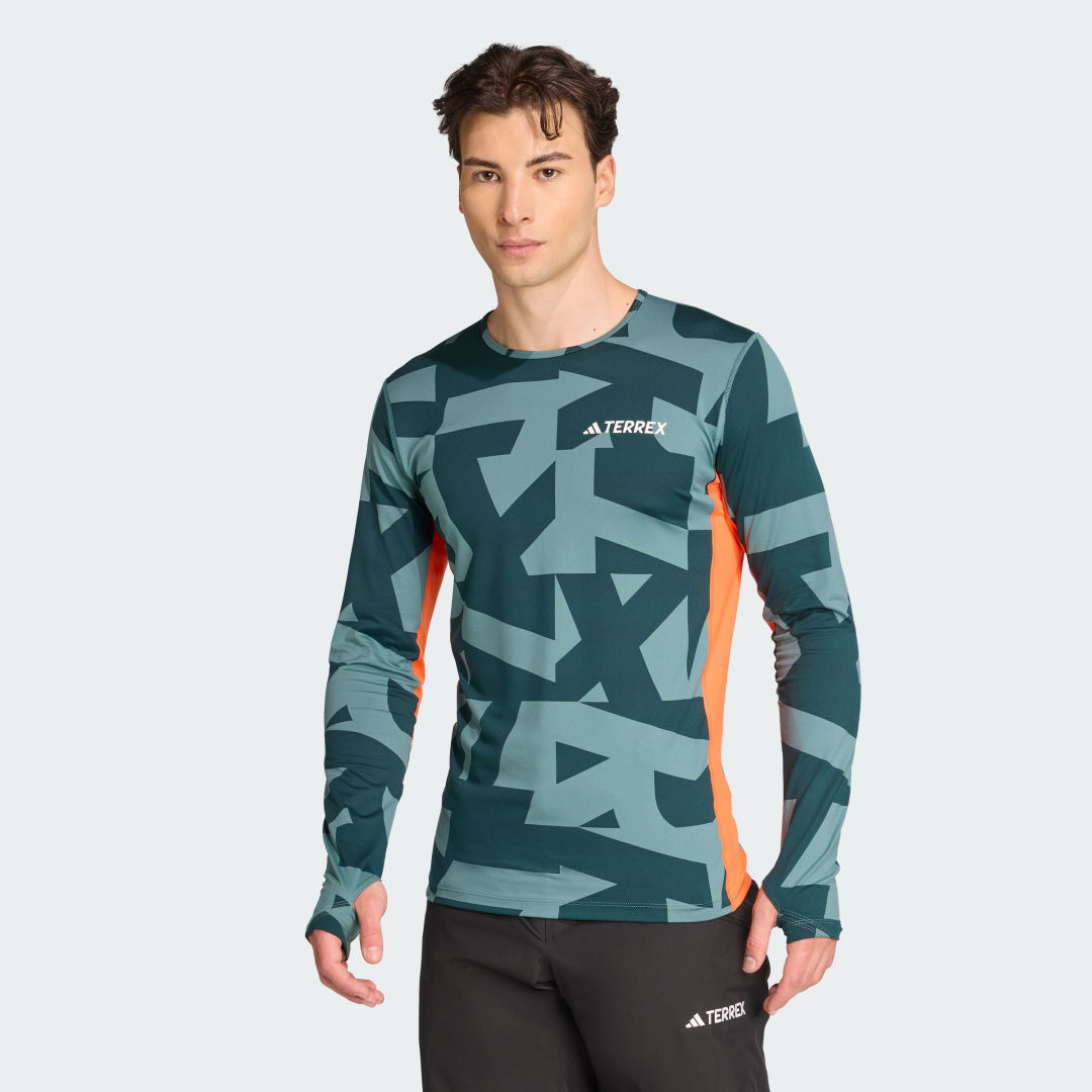 Tričko adidas Performance Long Sleeve Base Layer Tee Zelené | JP2756, 0
