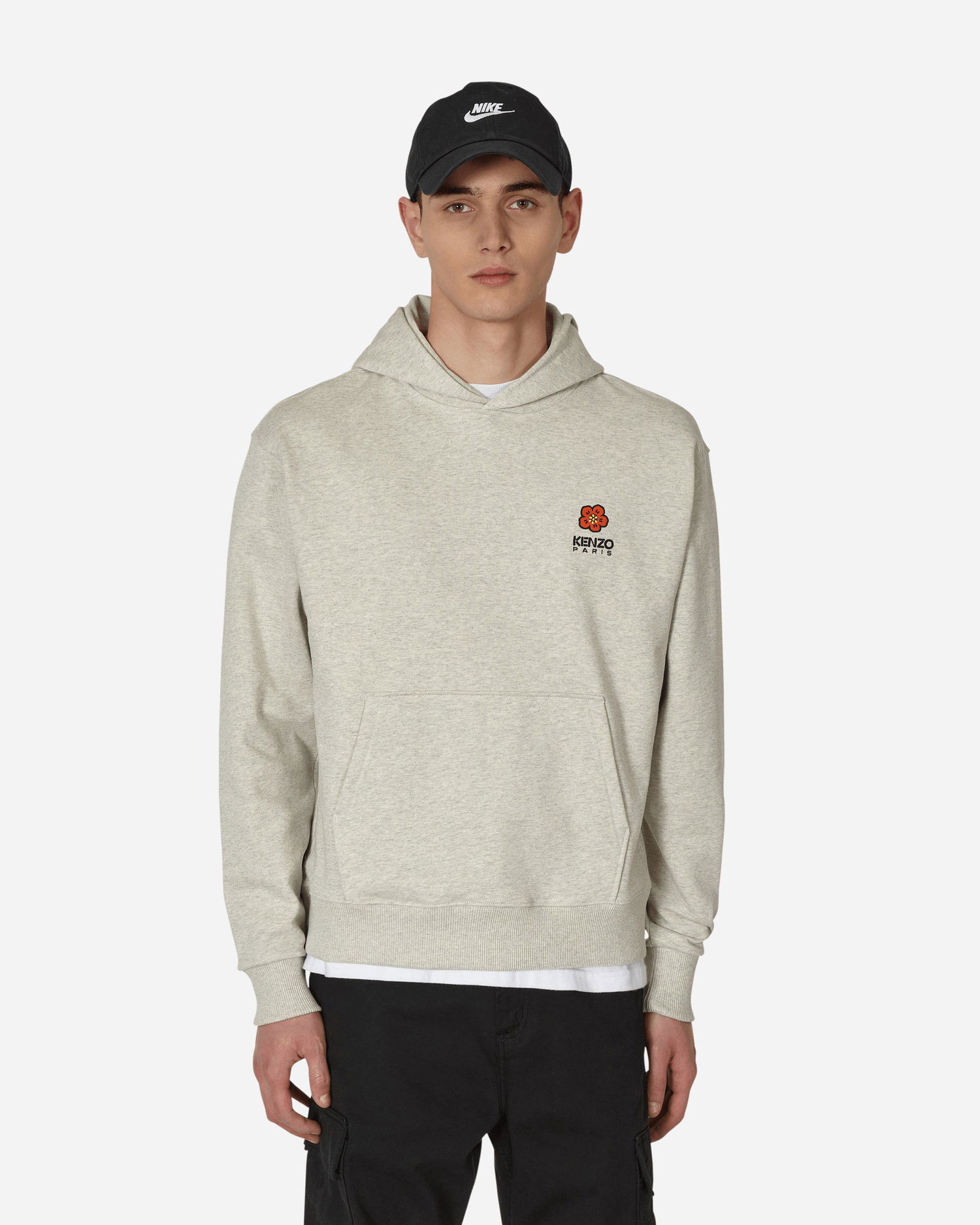 Mikina KENZO 'Boke Flower' Crest Classic Hooded Sweatshirt Šedá | FD55SW4414MF 93, 0