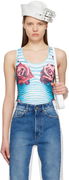 Gaultier Flower Print Bodysuit