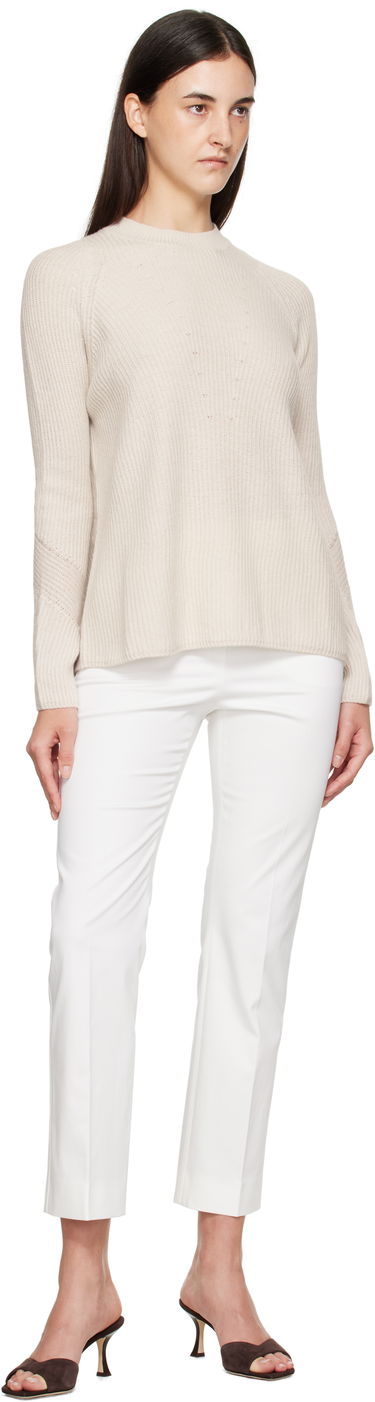 Nohavice Max Mara Max Mara Okra Cropped Trousers Biela | 2511131072600, 3